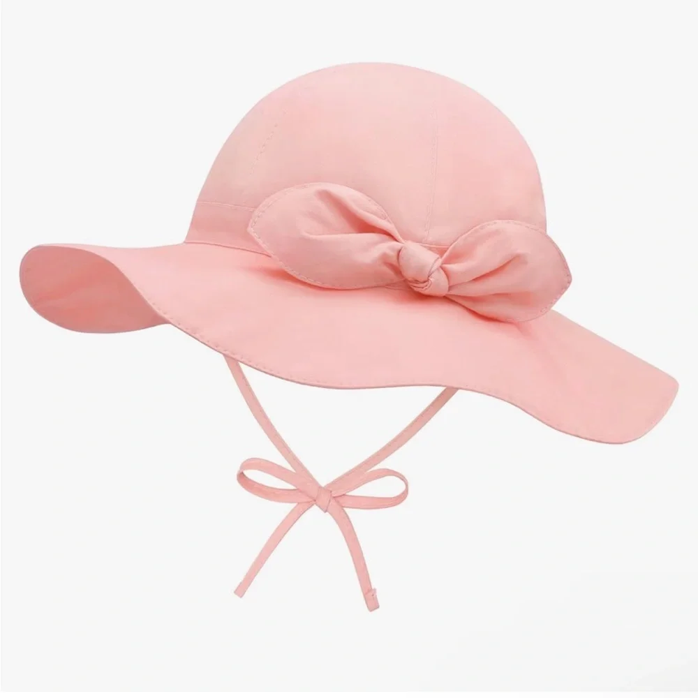 Charming Pink Sun Hat with Bow